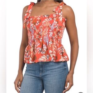 NWT! Rachel Zoe Floral Sleeveless Top Size XS